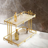 Maxbell Gold Makeup Organiser Storage Cosmetic Jewellery Desk Girls Display Holder