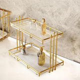Maxbell Gold Makeup Organiser Storage Cosmetic Jewellery Desk Girls Display Holder