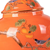 Maxbell Flower Vase Tea Tin Flowerpot Ceramic Ginger Jars for Kitchen Bedroom Office 1Pcs