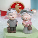 Maxbell Old People Figurine Cake Topper Ornaments for Anniversary Bedroom Decor Grandpa