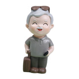 Maxbell Old People Figurine Cake Topper Ornaments for Anniversary Bedroom Decor Grandpa