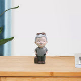 Maxbell Old People Figurine Cake Topper Ornaments for Anniversary Bedroom Decor Grandpa