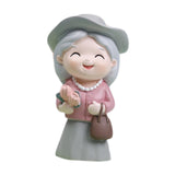 Maxbell Old People Figurine Cake Topper Ornaments for Anniversary Bedroom Decor Grandma
