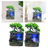Maxbell Indoor Water Fountains Rockery Landscape Desk Waterfall Fountain Decor No Fog