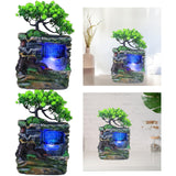 Maxbell Indoor Water Fountains Rockery Landscape Desk Waterfall Fountain Decor No Fog