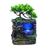 Maxbell Indoor Water Fountains Rockery Landscape Desk Waterfall Fountain Decor No Fog