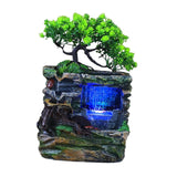 Maxbell Indoor Water Fountains Rockery Landscape Desk Waterfall Fountain Decor No Fog