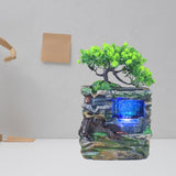 Maxbell Indoor Water Fountains Rockery Landscape Desk Waterfall Fountain Decor No Fog