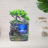 Maxbell Indoor Water Fountains Rockery Landscape Desk Waterfall Fountain Decor No Fog
