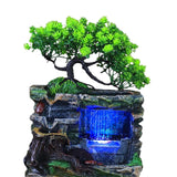 Maxbell Indoor Water Fountains Rockery Landscape Desk Waterfall Fountain Decor No Fog