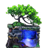 Maxbell Indoor Water Fountains Rockery Landscape Desk Waterfall Fountain Decor With Fog