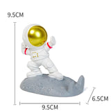 Maxbell Desktop Phone Holder Astronaut Figurine Desk Smartphone Stand Bedroom Gold