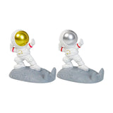Maxbell Desktop Phone Holder Astronaut Figurine Desk Smartphone Stand Bedroom Gold
