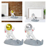 Maxbell Desktop Phone Holder Astronaut Figurine Desk Smartphone Stand Bedroom Gold