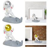 Maxbell Desktop Phone Holder Astronaut Figurine Desk Smartphone Stand Bedroom Gold