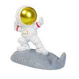 Maxbell Desktop Phone Holder Astronaut Figurine Desk Smartphone Stand Bedroom Gold