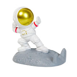 Maxbell Desktop Phone Holder Astronaut Figurine Desk Smartphone Stand Bedroom Gold