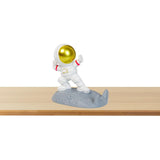Maxbell Desktop Phone Holder Astronaut Figurine Desk Smartphone Stand Bedroom Gold