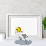 Maxbell Desktop Phone Holder Astronaut Figurine Desk Smartphone Stand Bedroom Gold