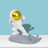 Maxbell Desktop Phone Holder Astronaut Figurine Desk Smartphone Stand Bedroom Gold