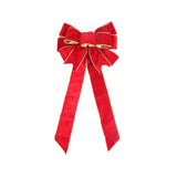 Maxbell Christmas Door Bow Decorative Pendant Chic Craft for Backyard Garden Indoor Red