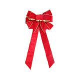 Maxbell Christmas Door Bow Decorative Pendant Chic Craft for Backyard Garden Indoor Red