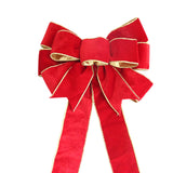 Maxbell Christmas Door Bow Decorative Pendant Chic Craft for Backyard Garden Indoor Red