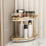 Maxbell Corner Countertop Storage Rack Shelf Container Storage Box for Bathroom 2Layer 22.5cmx24.5cm