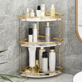 Maxbell Corner Countertop Storage Rack Shelf Container Storage Box for Bathroom 3Layer 22.5cmx47cm