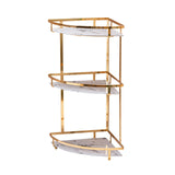 Maxbell Corner Countertop Storage Rack Shelf Container Storage Box for Bathroom 3Layer 22.5cmx47cm