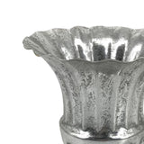 Maxbell Vase Planter Flower Pot Decorative for Living Room Table Centerpieces Home Silver