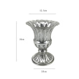 Maxbell Vase Planter Flower Pot Decorative for Living Room Table Centerpieces Home Silver
