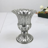 Maxbell Vase Planter Flower Pot Decorative for Living Room Table Centerpieces Home Silver