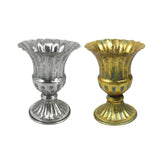 Maxbell Vase Planter Flower Pot Decorative for Living Room Table Centerpieces Home Silver