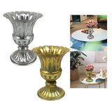 Maxbell Vase Planter Flower Pot Decorative for Living Room Table Centerpieces Home Silver