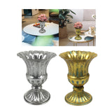 Maxbell Vase Planter Flower Pot Decorative for Living Room Table Centerpieces Home Silver