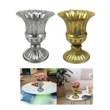 Maxbell Vase Planter Flower Pot Decorative for Living Room Table Centerpieces Home Silver