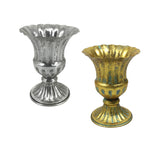 Maxbell Vase Planter Flower Pot Decorative for Living Room Table Centerpieces Home Silver