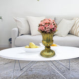 Maxbell Vase Planter Flower Pot Decorative for Living Room Table Centerpieces Home Gold