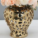 Maxbell Ceramic Ginger Jar Flower Porcelain Storage Jar Home Decoration Display