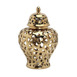 Maxbell Ceramic Ginger Jar Flower Porcelain Storage Jar Home Decoration Display