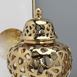 Maxbell Ceramic Ginger Jar Flower Porcelain Storage Jar Home Decoration Display