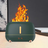 Maxbell Air Humidifier USB with Realistic Flame Essential Oil Mist Maker Aroma Green