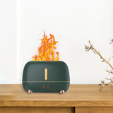 Maxbell Air Humidifier USB with Realistic Flame Essential Oil Mist Maker Aroma Green