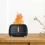 Maxbell Air Humidifier USB with Realistic Flame Essential Oil Mist Maker Aroma Black