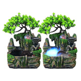 Maxbell Electric Tabletop Water Fountain Rolling Ball Water Sound with Lights Decor without Mist