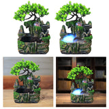 Maxbell Electric Tabletop Water Fountain Rolling Ball Water Sound with Lights Decor without Mist