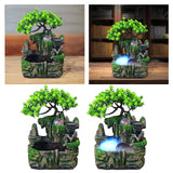 Maxbell Electric Tabletop Water Fountain Rolling Ball Water Sound with Lights Decor without Mist