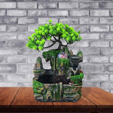 Maxbell Electric Tabletop Water Fountain Rolling Ball Water Sound with Lights Decor without Mist