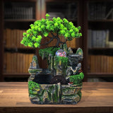 Maxbell Electric Tabletop Water Fountain Rolling Ball Water Sound with Lights Decor without Mist